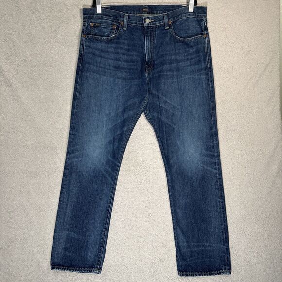 Polo Ralph Lauren Jeans Men’s Fit 39x30 Hampton Relaxed Straight Whisker Fade - Picture 1 of 15